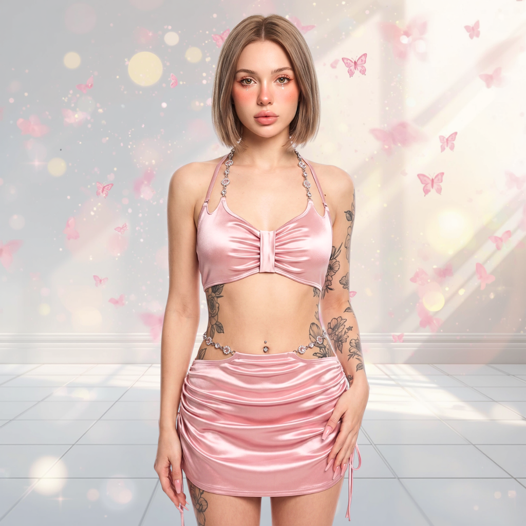 Y2K Cyber Fairy 3-Piece Rave Set