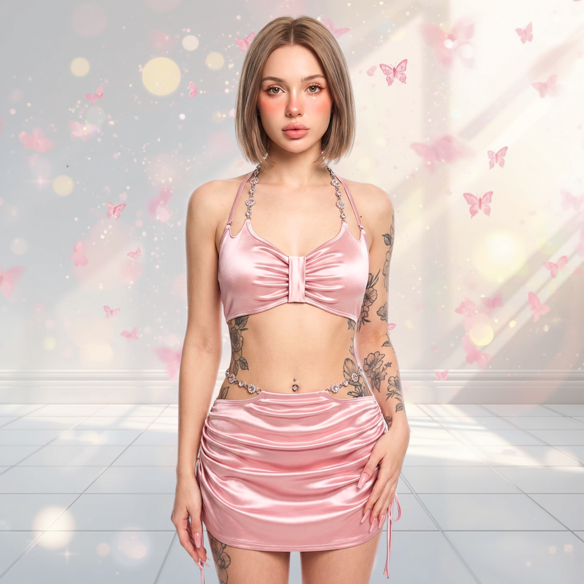 Y2K Cyber Fairy 3-Piece Rave Set