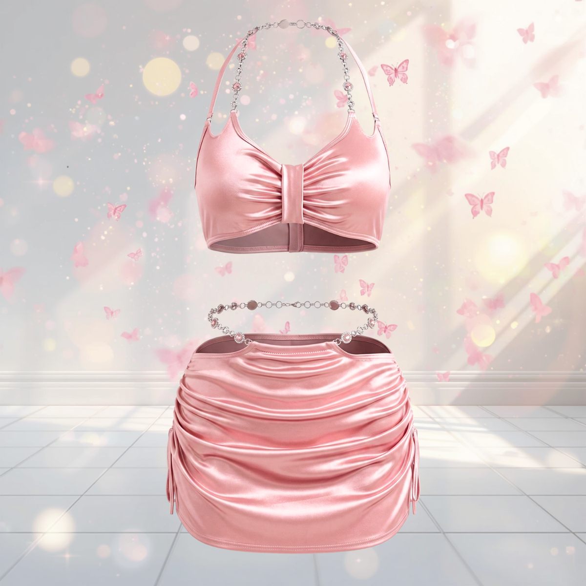 Y2K Cyber Fairy 3-Piece Rave Set