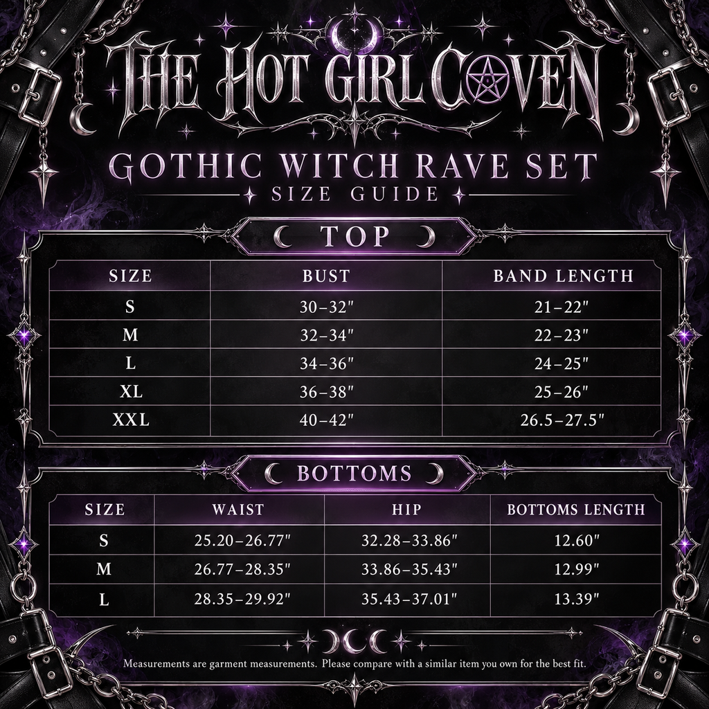 Gothic Witch 4-Piece Rave Set