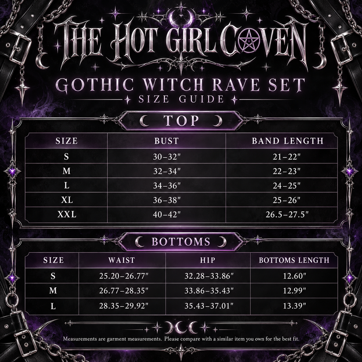 Gothic Witch 4-Piece Rave Set